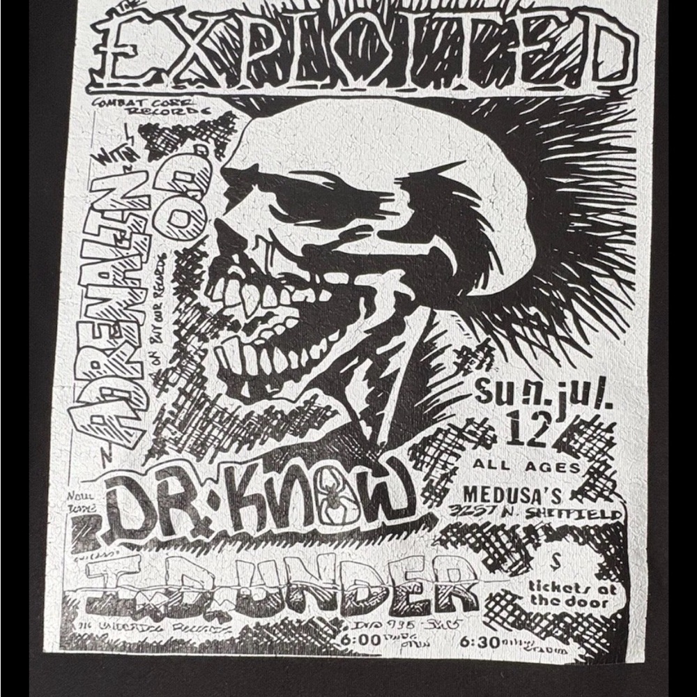 The Exploited Total Chaos Punk Not Dead  Sweatshirt Vintage Punk Style